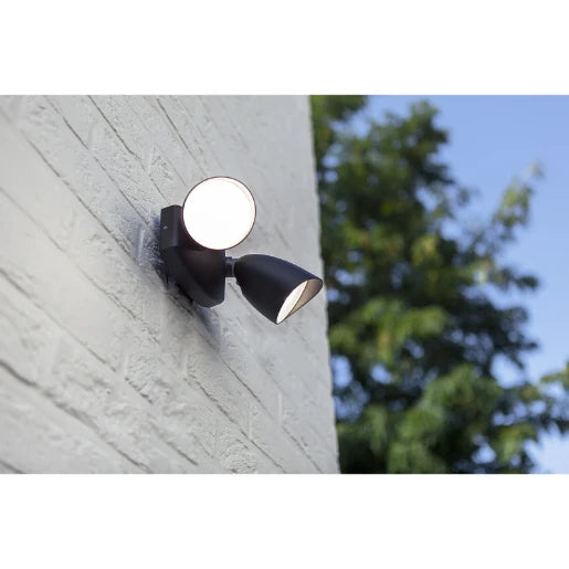 Shrimp Outdoor Led Wall 2 Light Black