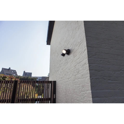 Shrimp Outdoor Led Wall 2 Light Black