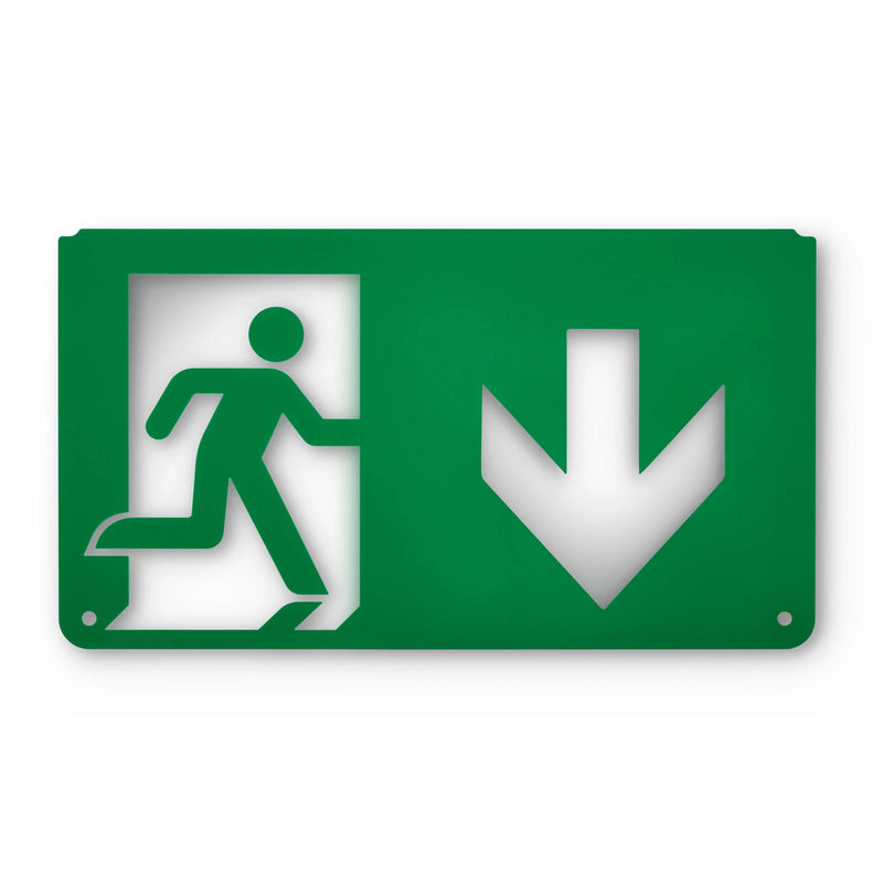 ECO-EX-BL-LG-D ECOLINK EMERGENCY BLADE LEGEND EXIT SIGN DOWN