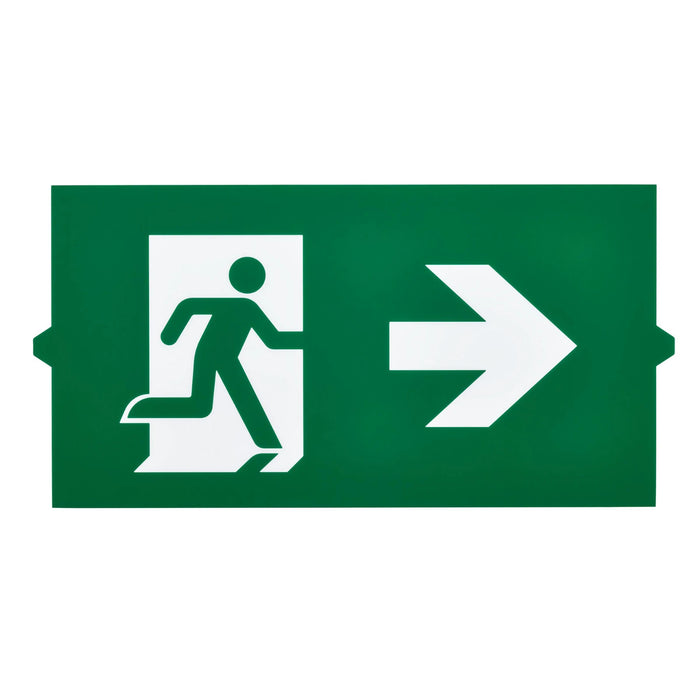 ECO-EX-W-LG-R ECOLINK EMERGENCY WALL SLIM LEGEND EXIT SIGN RIGHT