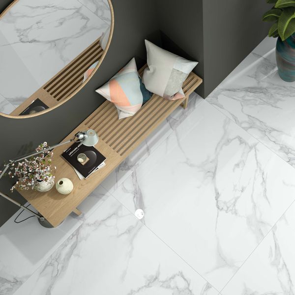 Bowness Purity White Marble Effect -  995x995 - Individual Tile