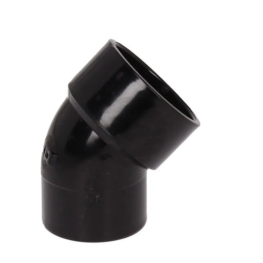 Black 45° Spigot Bend 32mm