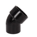 Black 45° Spigot Bend 32mm