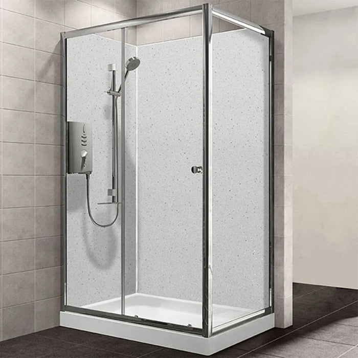 Decorwall Maxi Panel – Gloss White Sparkle – 2400mm x 900mm x 10mm
