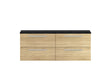1440mm Double Cabinet & Sparkling Black Worktop Hudson Reed