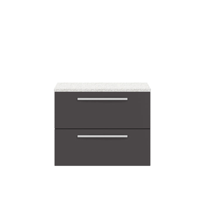 720mm Cabinet & Sparkling White Worktop Hudson Reed