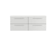 1440mm Double Cabinet & Sparkling White Worktop Hudson Reed