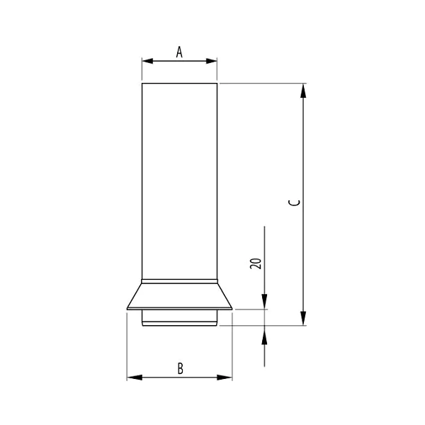 RoofArt Scandic Rainwater System - 100mm Diameter - Drainage Connector