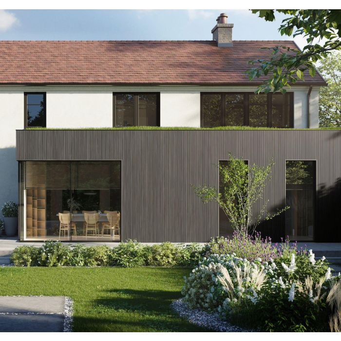 Argent Forma Slatted Composite Cladding Board 120mm (3.6m Length)