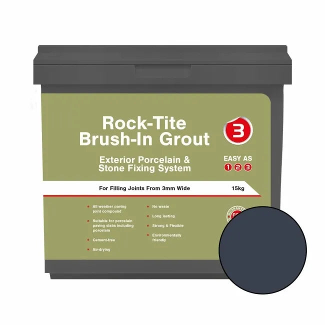 Rock-Tite Brush In Grout Tropical Ebony 15kg