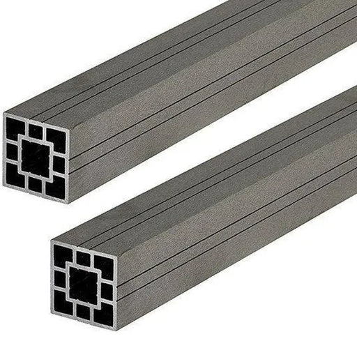 Stone Grey Cladco Composite Hollow Fence Panel Post 