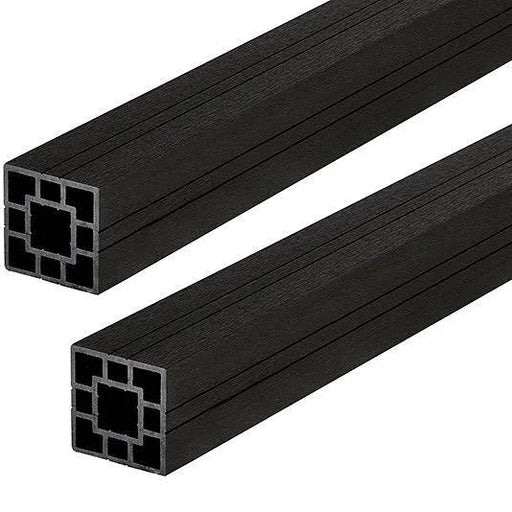 Charcoal Cladco Composite Hollow Fence Panel Post