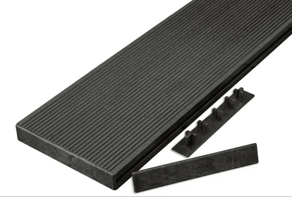 Charcoal Cladco Hollow Decking End Cover Caps