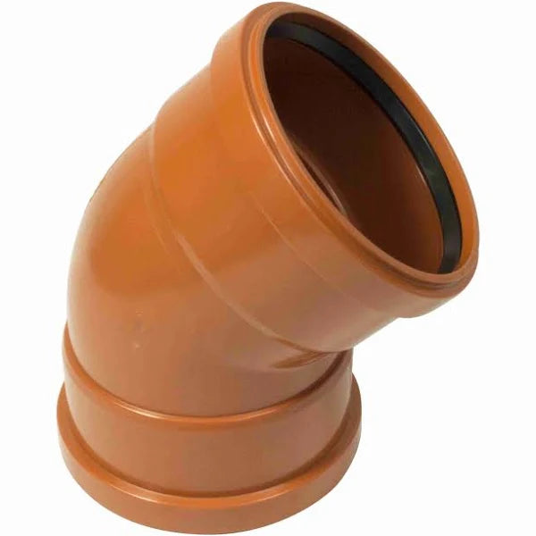 Underground Double Socket 45° Bend 160mm