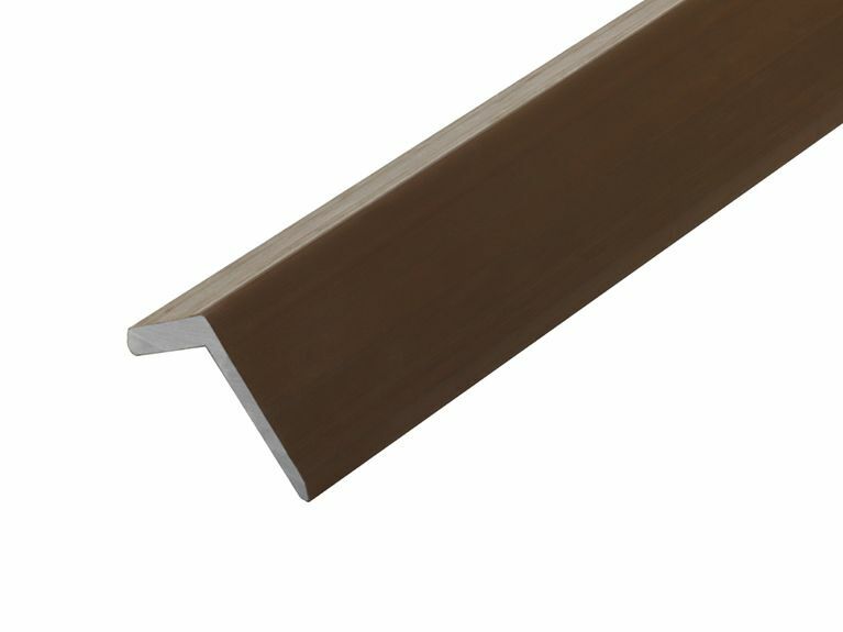 Coffee Cladco WPC Slatted Wall Cladding Corner Trim 
