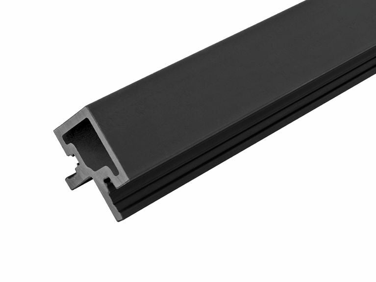 Charcoal Cladco WPC Slatted Wall Cladding External Corner 