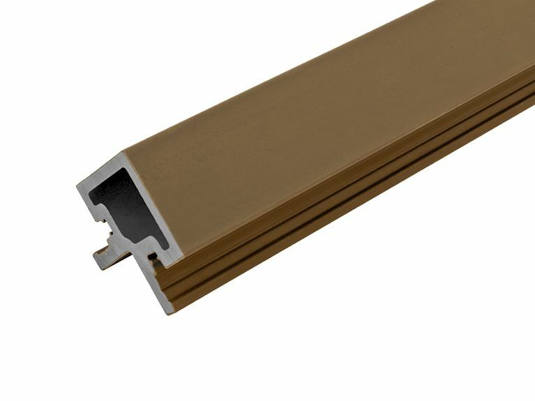Slatted Cladding Corner Metal Cladding Teak Cladco WPC Slatted Wall Cladding External Corner (2.5m length ...