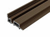 Coffee Cladco WPC Slatted Wall Cladding Internal Corner