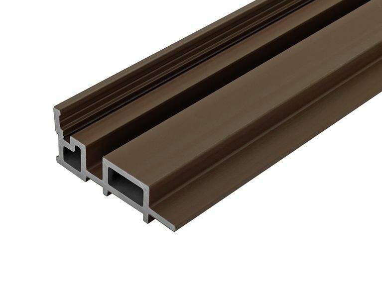 Coffee Cladco WPC Slatted Wall Cladding Internal Corner (2.5m length ...
