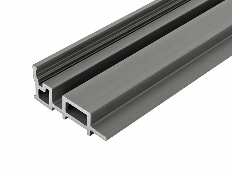 Stone Grey Cladco WPC Slatted Wall Cladding Internal Corner