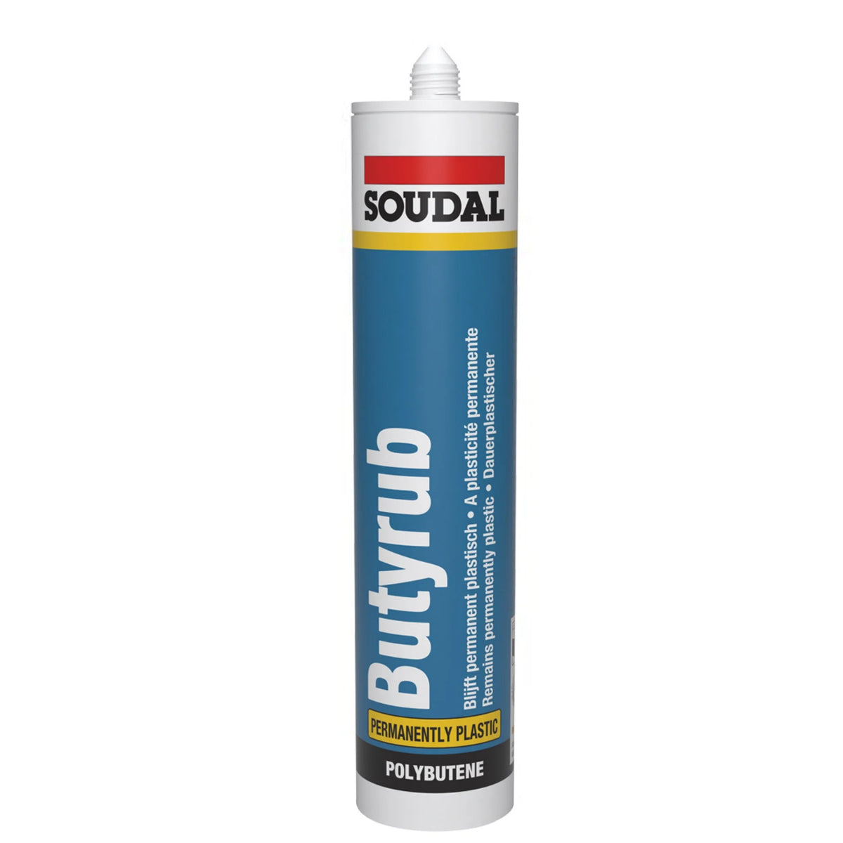 Soudal Butyrub - Butyl Based Gun Mastic - Grey For Sealing Foam Filler ...