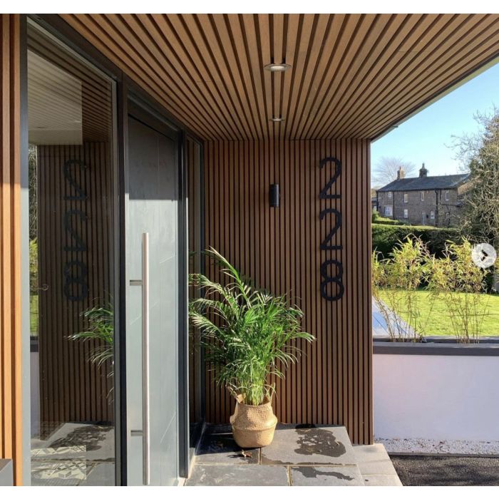 Spiced Oak Forma Slatted Composite Cladding Board 120mm (2.5m Length)
