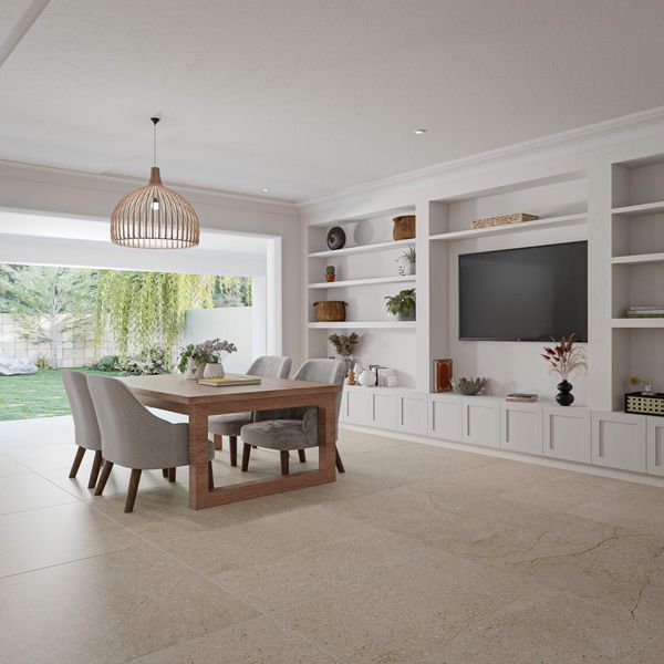 Bowness Sumum Beige Stone Effect -  995x995 - Individual Tile