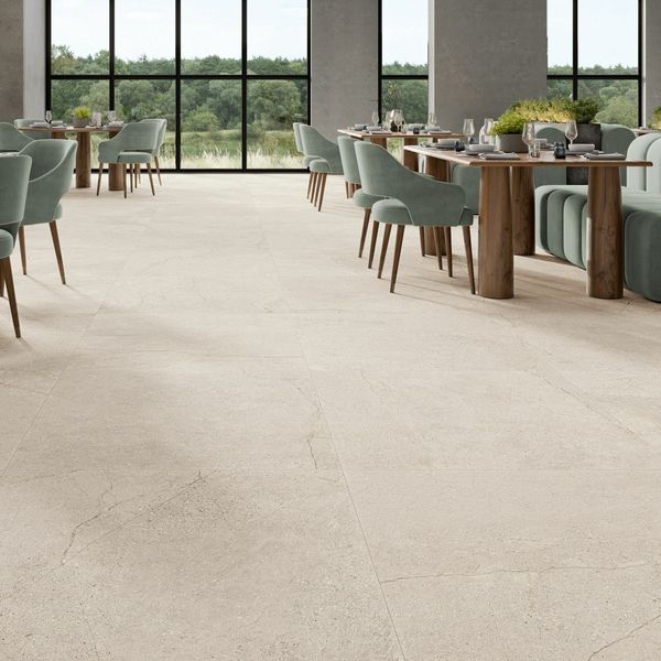 Bowness Sumum Beige Stone Effect -  995x995 - Individual Tile