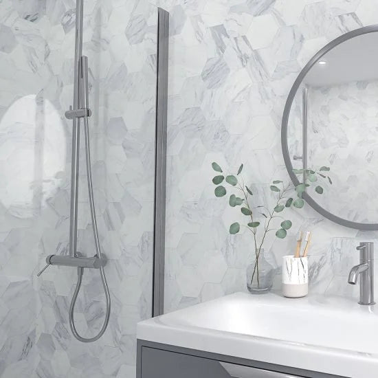 Standard Shower Panel - Oslo Wall - 8mm x 375mm x 2.6m - Pack of 3