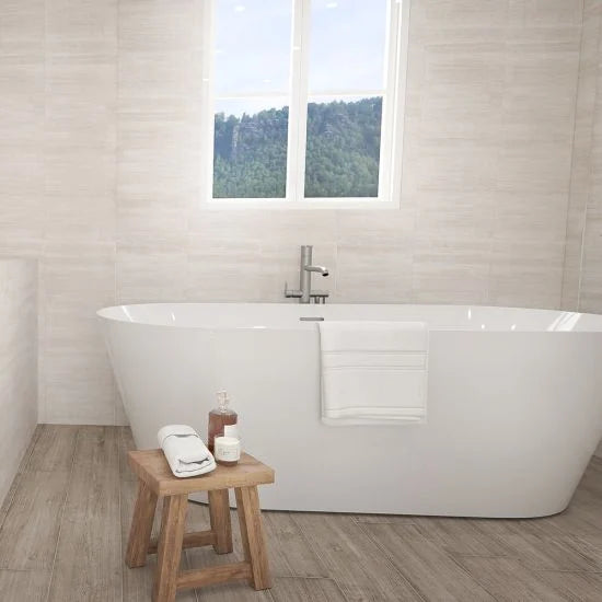 Standard Shower Panel - White Dune Wall - 8mm x 375mm x 2.6m - Pack of 3