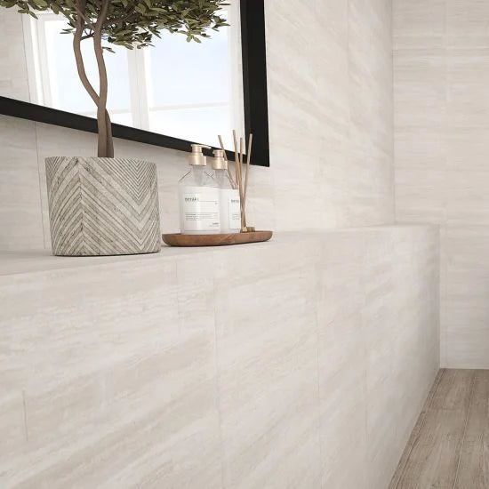 Standard Shower Panel - White Dune Wall - 8mm x 375mm x 2.6m - Pack of 3