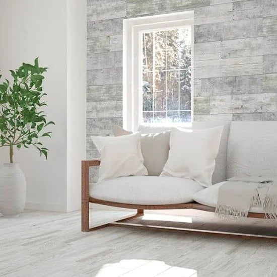 Standard Shower Panel - Rustic Wood Wall - 8mm x 375mm x 2.6m - Pack of 3