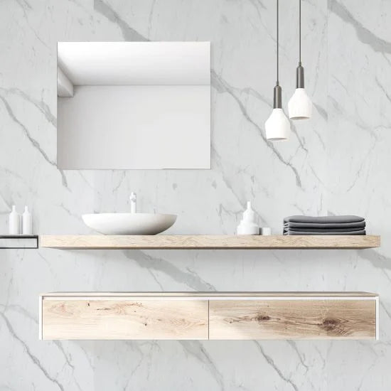 Wide Shower Panel - Blanco - 10mm x 1m x 2.4m - Pack of 1