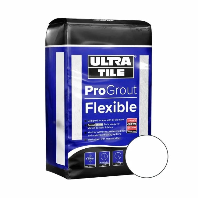 Ultra Tile Fix ProGrout Flexible White 3kg