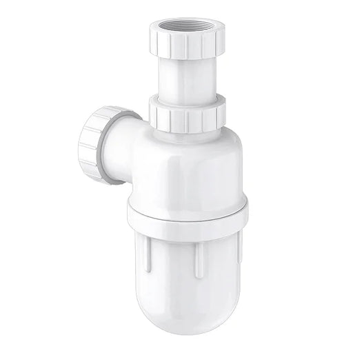 White Easy-Flow Telescopic Bottle Trap 32mm