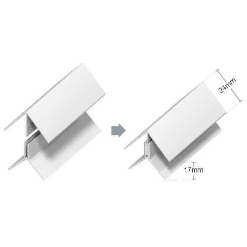 Shiplap Cladding Angle Trim 125mm (5m Length)