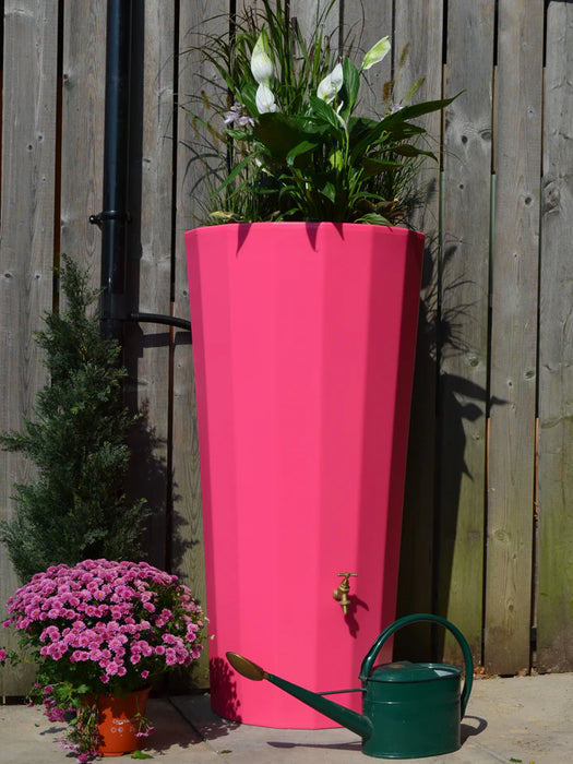 200 Litre Water Butt Planters Pink - Metro Large