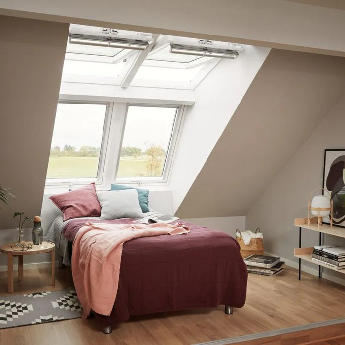 VELUX GGL SB0W22101 White Painted 4 Window Dormer System