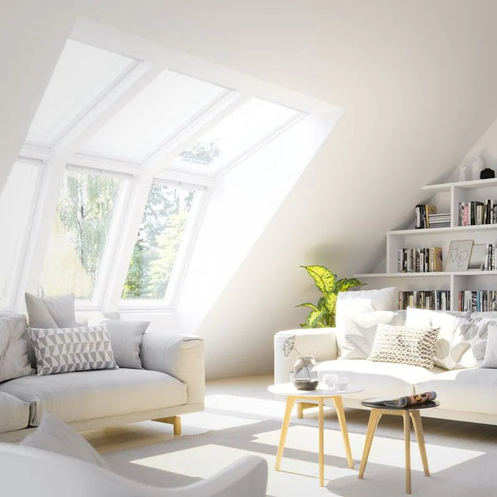 VELUX GGU MK06 SB0W32101 White Maintenance Free 6 Window Dormer System - 78cm x 118cm
