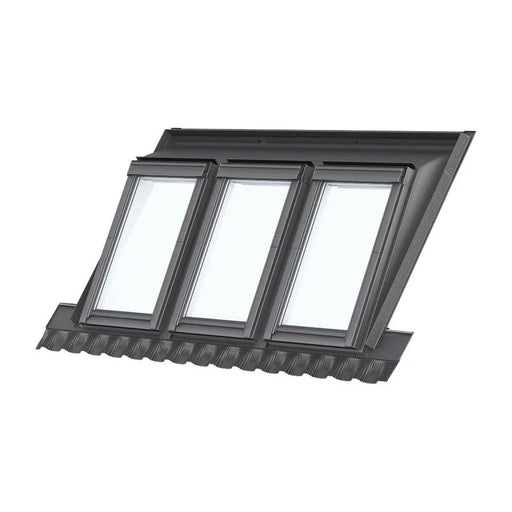 VELUX GGL SA0W31101 White Painted Centre Pivot Triple Mini Dormer