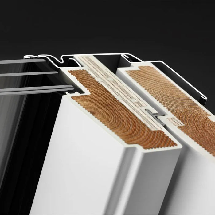 VELUX White Maintenance Free GGU PK06 Polyurethane Centre Pivot Roof Window - 94cm x 118cm