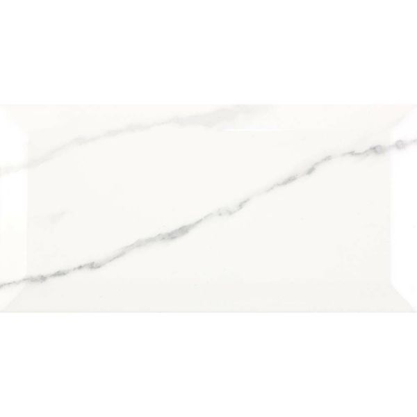 Apennine Bevelled Matt Marble Effect Tile - 10x20 - Individual Tile