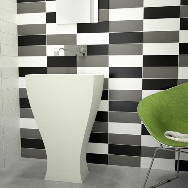 Sample - Bricks White Matt - 30x10 - Sample Tile