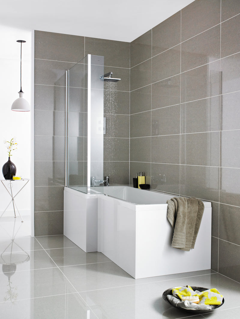 700mm Shower Bath End Panel Hudson Reed