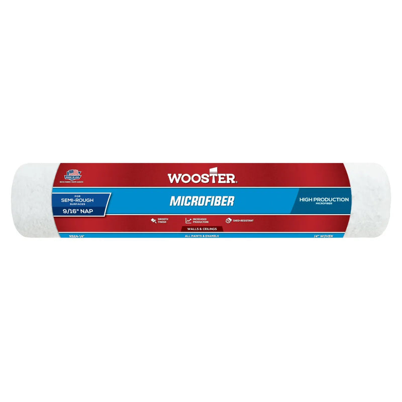 Wooster Microfiber 9/16" Medium Pile - 14" Roller Sleeve