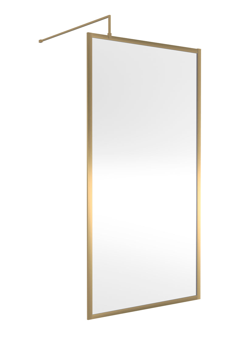 1000mm Wetroom Screen With Support Bar