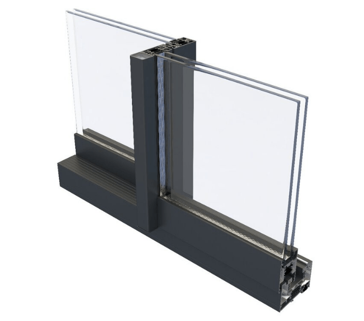 Anthracite Grey Aluminium Sliding Doors (3m x 2.1m) - Visoslide 2000