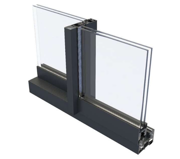 Anthracite Grey Aluminium Sliding Doors (4m x 2.1m) - Visoslide 2000