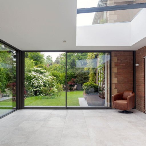Anthracite Grey Aluminium Sliding Doors (2.7m x 2.1m) - Visoslide 2000