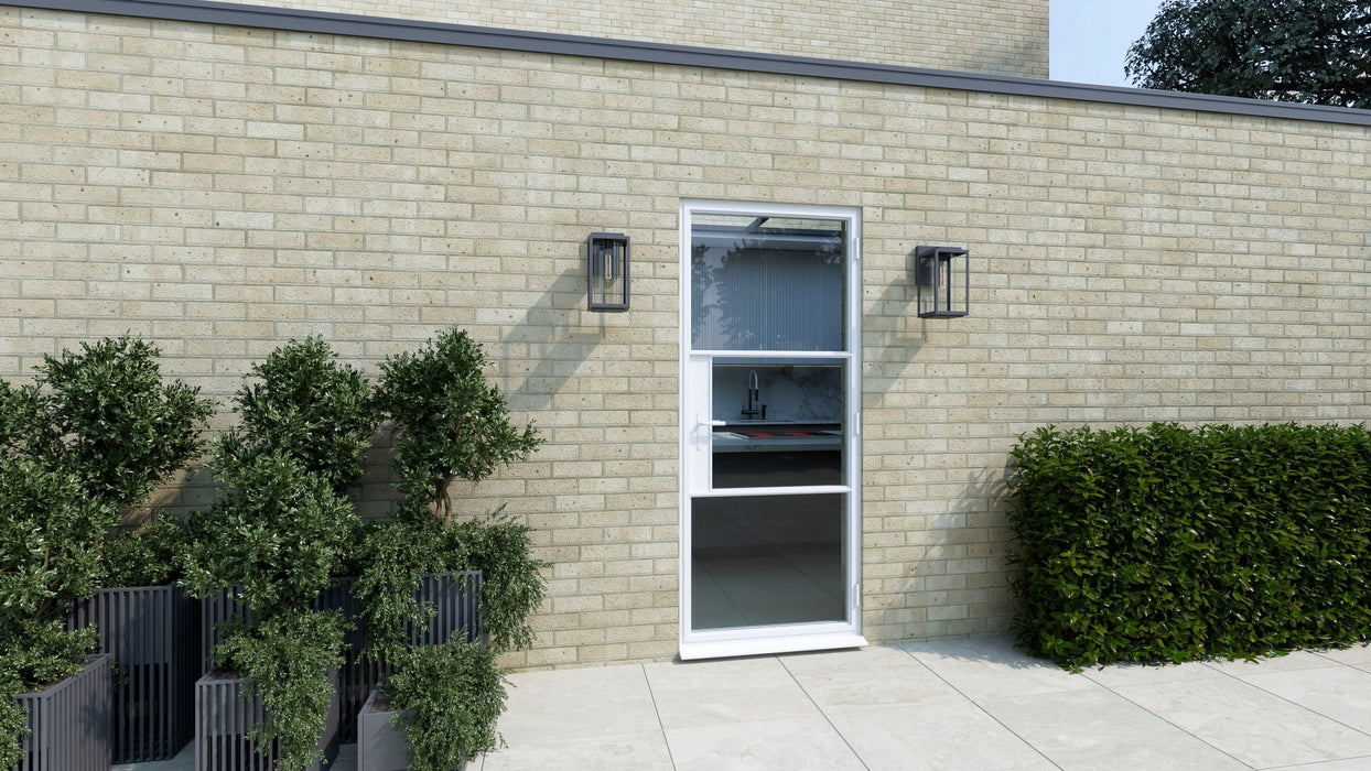 900mm - White Heritage Aluminium Single Door